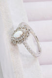 Modern Love Story Opal and Zircon Ring - Trendsi