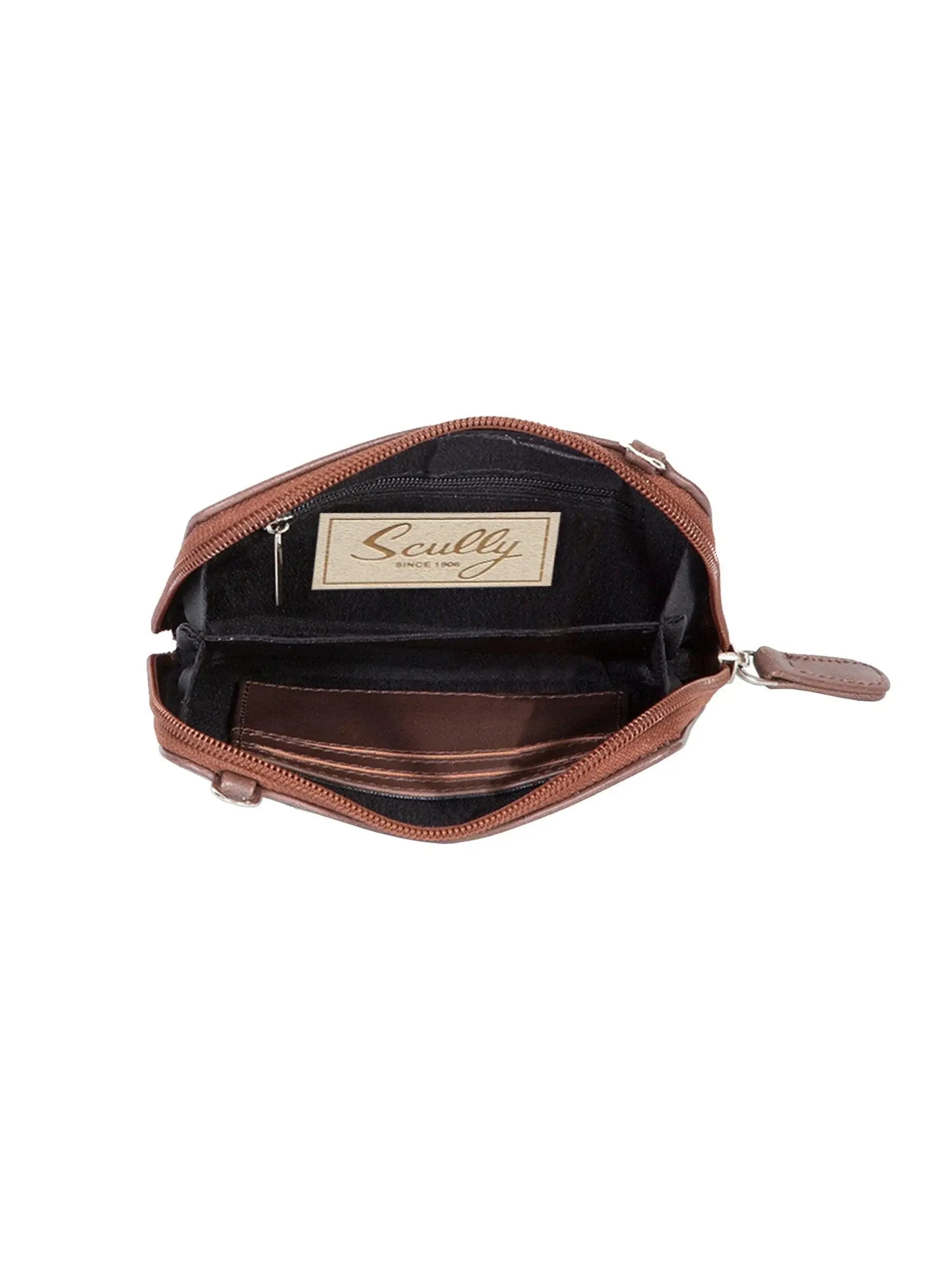 Scully CHOCOLATE STADIUM PURSE - Scully Leather - Flyclothing LLC