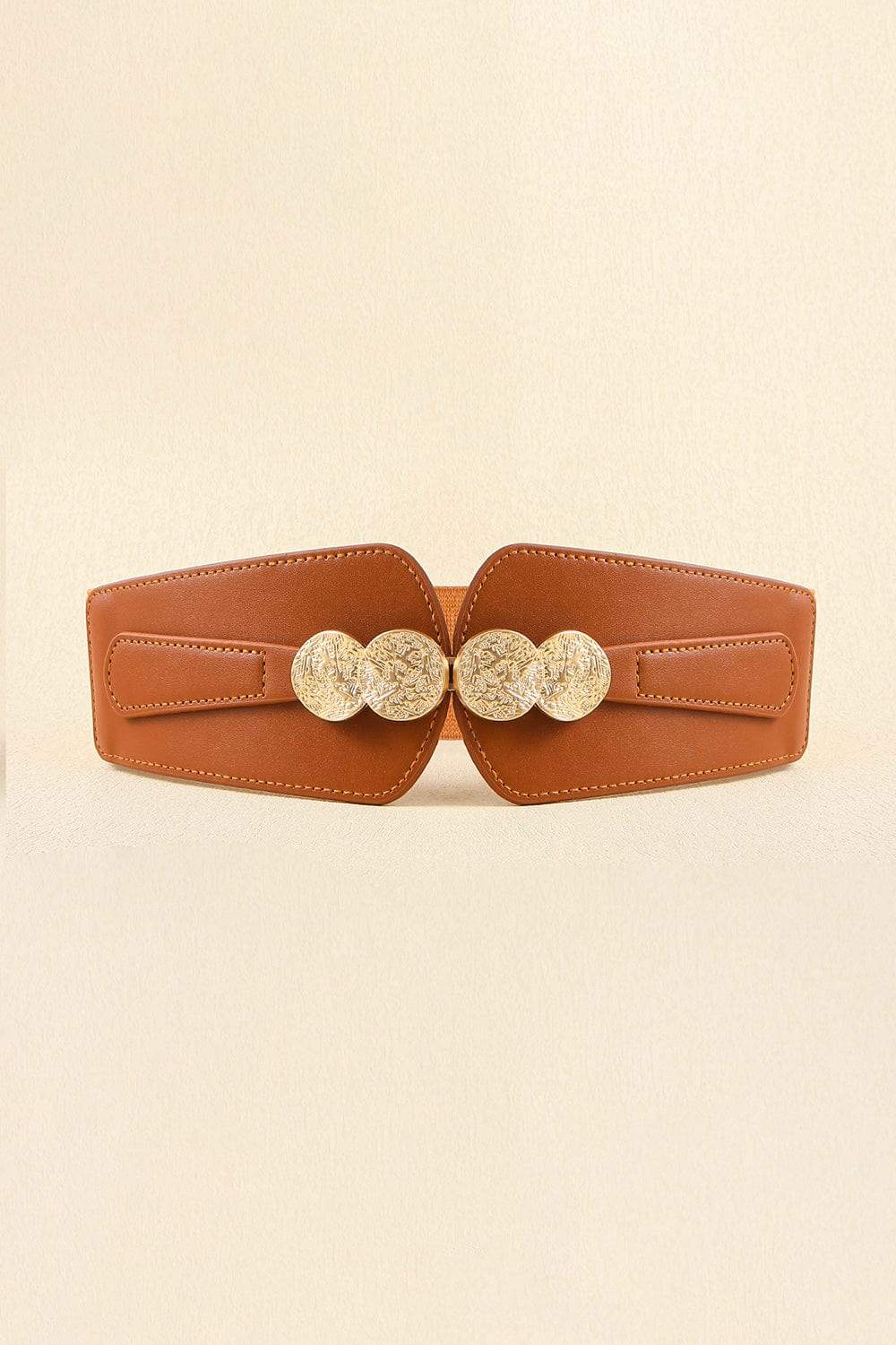 Alloy Buckle Elastic Belt - Trendsi - Flyclothing LLC