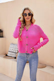 Raglan Sleeve Button Front Cardigan - Trendsi
