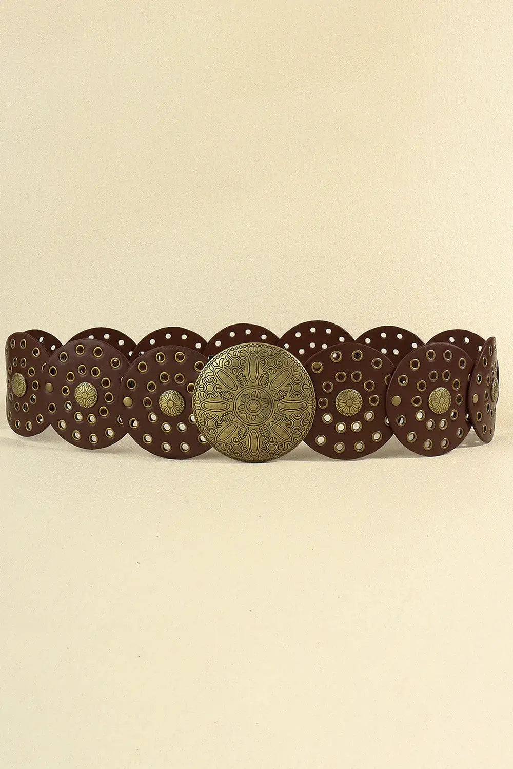 Zinc Alloy PU Disc Belt - Trendsi - Flyclothing LLC