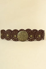 Zinc Alloy PU Disc Belt - Trendsi - Flyclothing LLC