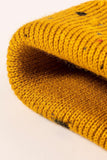Confetti Rib-Knit Cuff Beanie - Trendsi