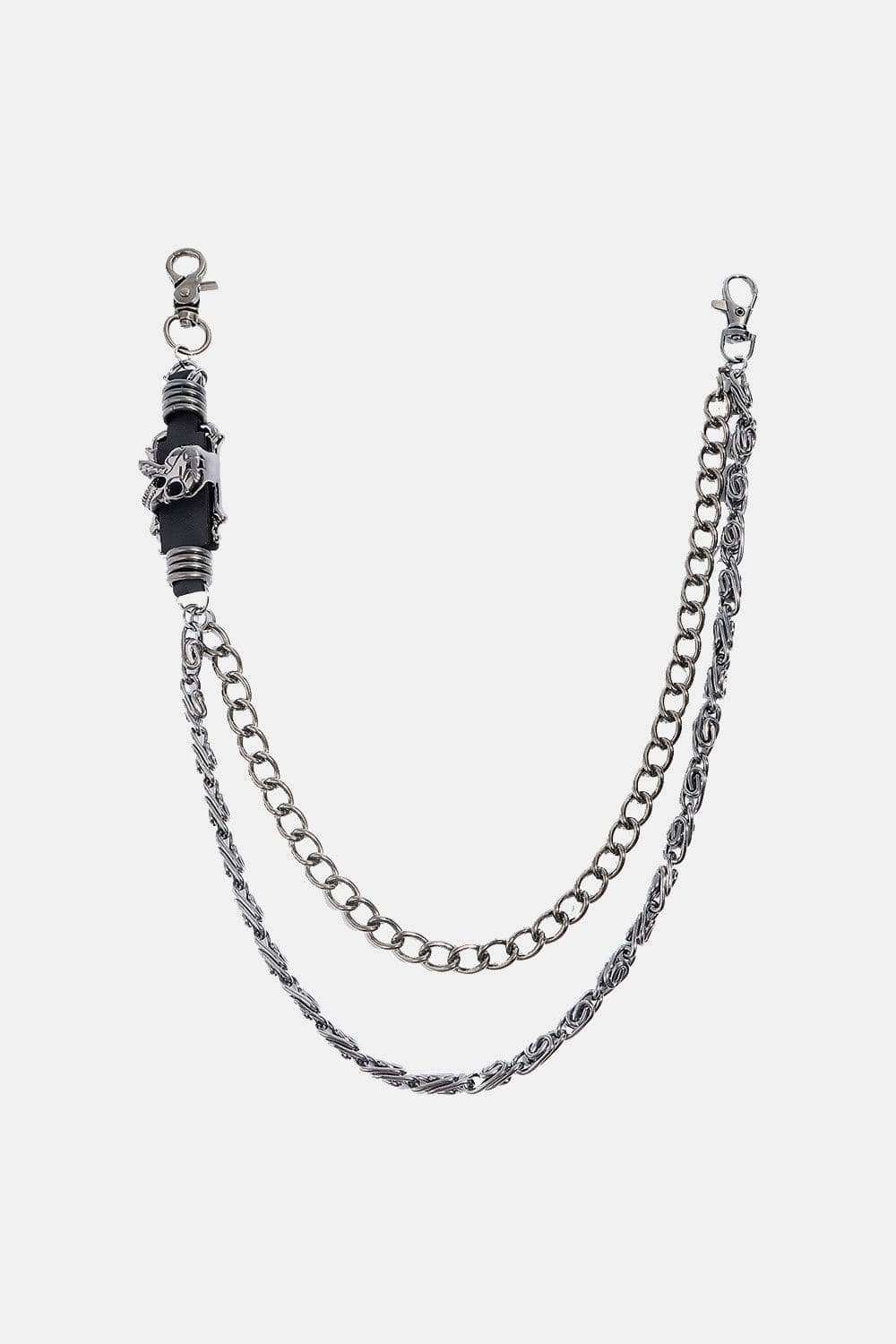 Double Layer Alloy Chain Belt - Trendsi - Flyclothing LLC