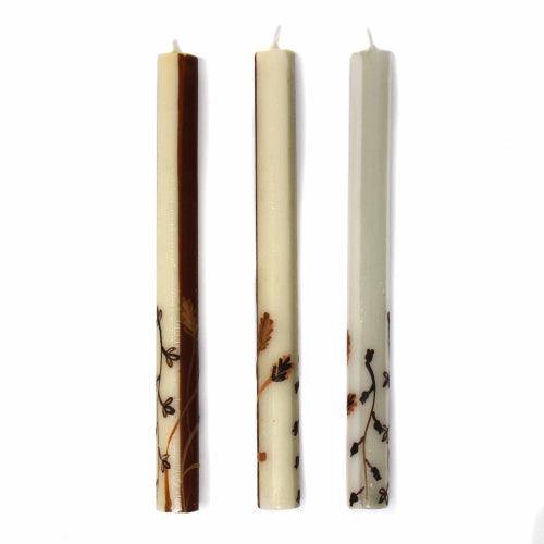 Tall Hand Painted Candles - Three in Box - Kiwanja Design - Nobunto - Flyclothing LLC