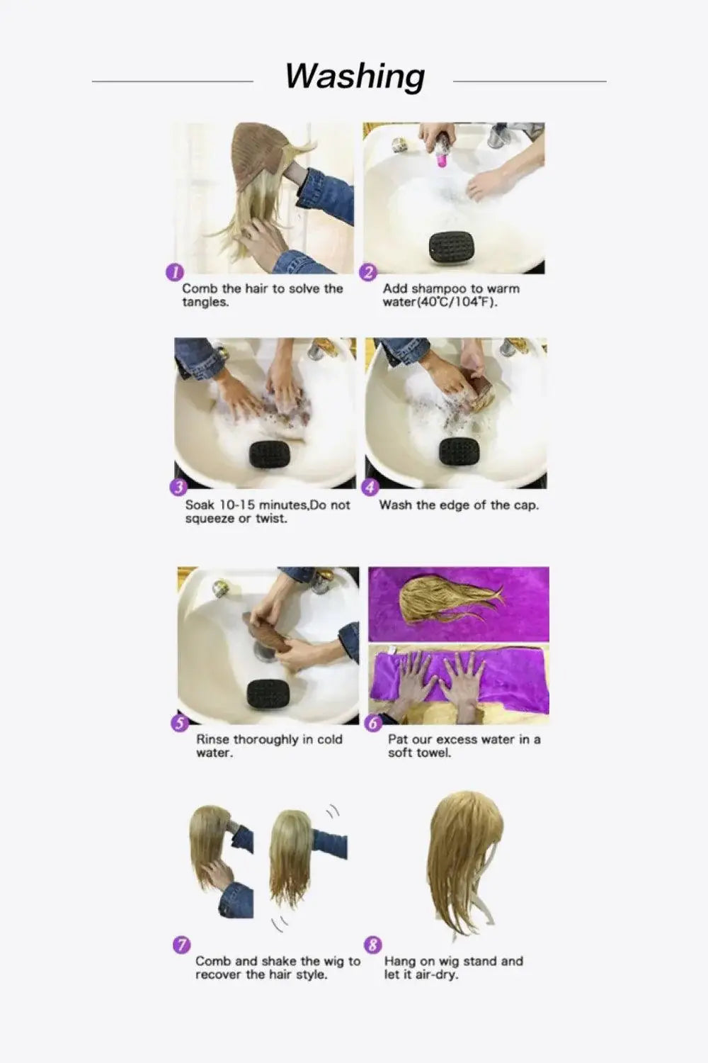 Full Machine Made Long Wave Wigs 26'' - Trendsi - Flyclothing LLC