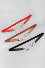 Zinc Alloy Buckle PU Leather Belt - Trendsi - Flyclothing LLC