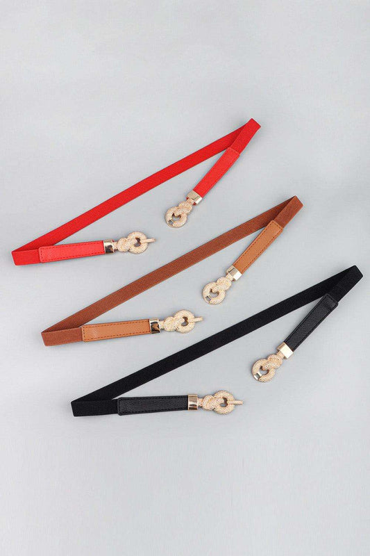 Zinc Alloy Buckle PU Leather Belt - Trendsi - Flyclothing LLC