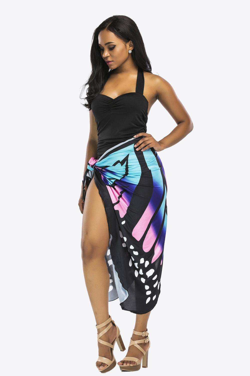 Butterfly Spaghetti Strap Cover Up - Trendsi - Flyclothing LLC