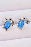 Opal Turtle Stud Earrings - Trendsi