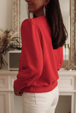 Round Neck Short Sleeve Sweatshirt - Trendsi - Flyclothing LLC