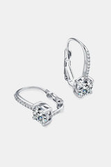 2 Carat Moissanite 925 Sterling Silver Earrings - Trendsi - Flyclothing LLC