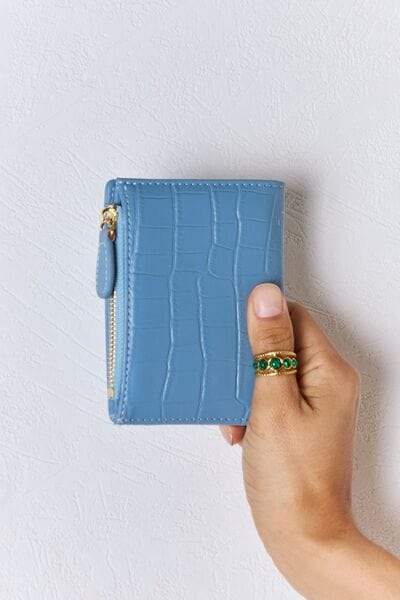 David Jones Texture PU Leather Mini Wallet - Trendsi - Flyclothing LLC