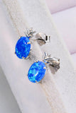 Opal Pineapple Platinum-Plated Earrings - Trendsi