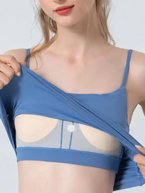 Ruched Sports Cami - Trendsi - Flyclothing LLC