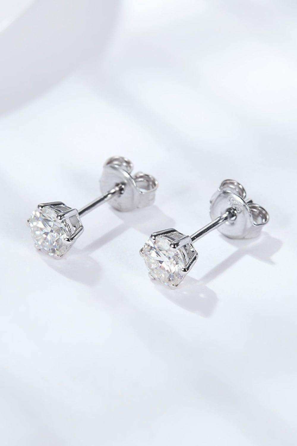 Good Days Ahead Moissanite Stud Earrings - Trendsi - Flyclothing LLC