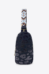 Printed PU Leather Sling Bag - Trendsi