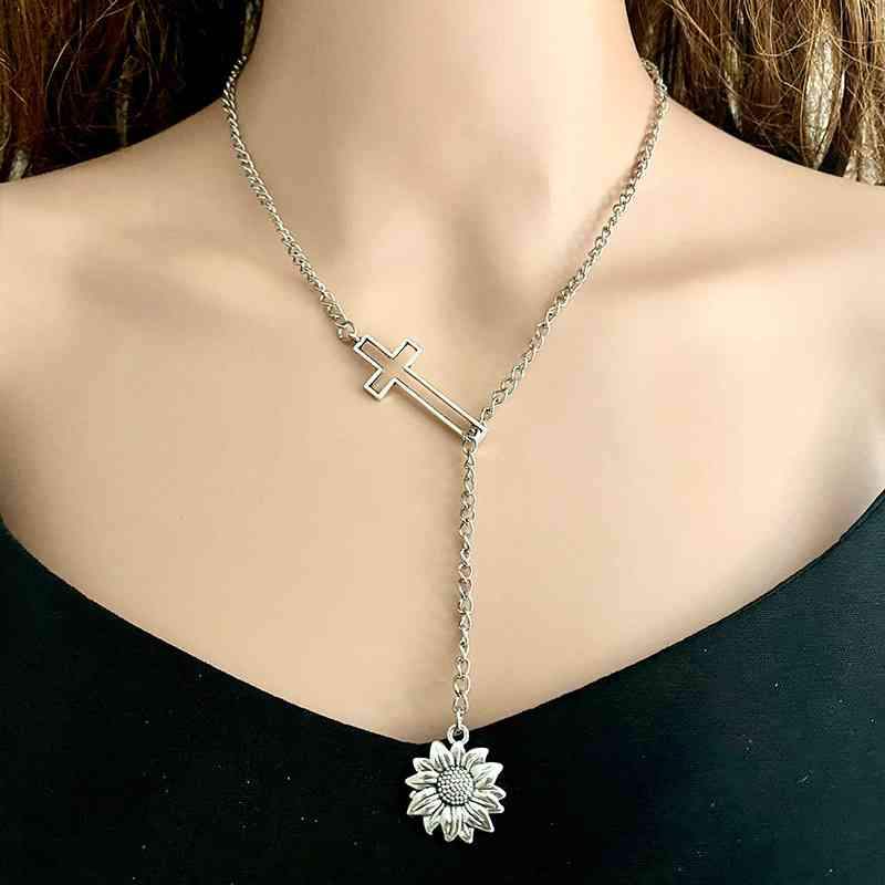 Cross Chain Necklace - Trendsi - Flyclothing LLC