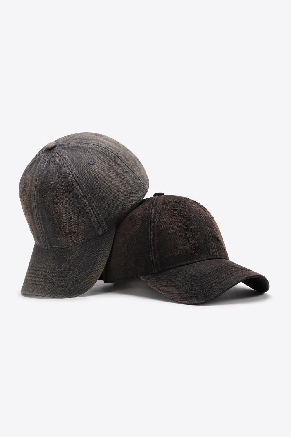 Distressed Adjustable Baseball Cap - Flyclothing LLC