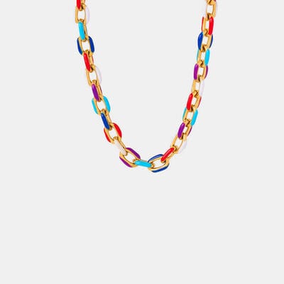 18K Gold-Plated Titanium Steel Necklace - Trendsi