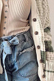 Plus Size Striped Button Up Dropped Shoulder Cardigan - Trendsi - Flyclothing LLC