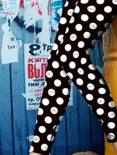 Printed High Waist Skinny Leggings - Trendsi - Flyclothing LLC