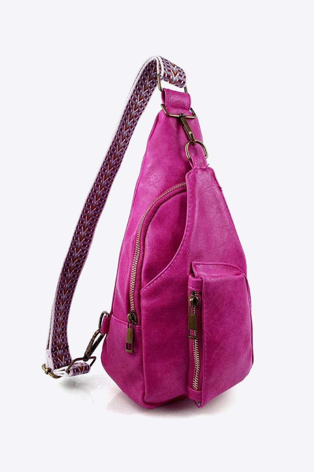 All The Feels PU Leather Sling Bag - Trendsi