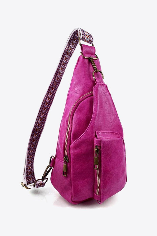 All The Feels PU Leather Sling Bag - Trendsi