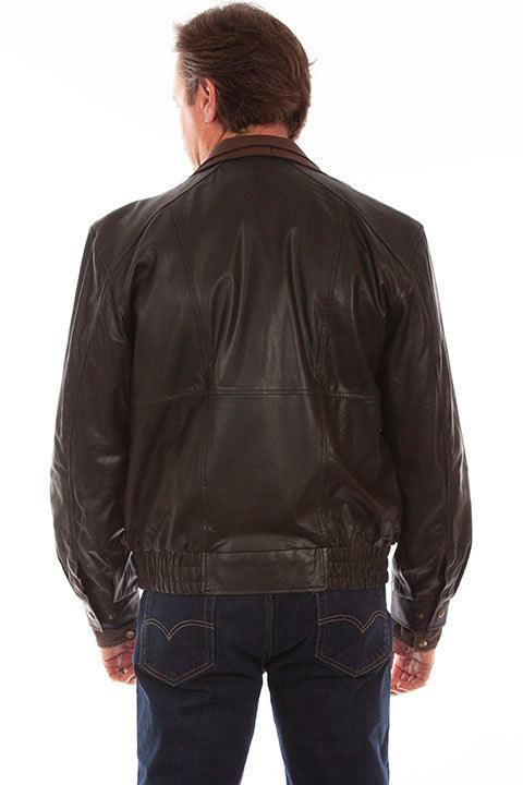 Scully BLACK FEATHERLITE DOUBLE COLLAR JACKET - Scully Leather