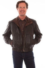 Scully BLACK FEATHERLITE DOUBLE COLLAR JACKET - Flyclothing LLC