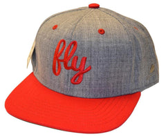 Fly Red & Gray Dual Color Snap Back Hat - Fly Watches