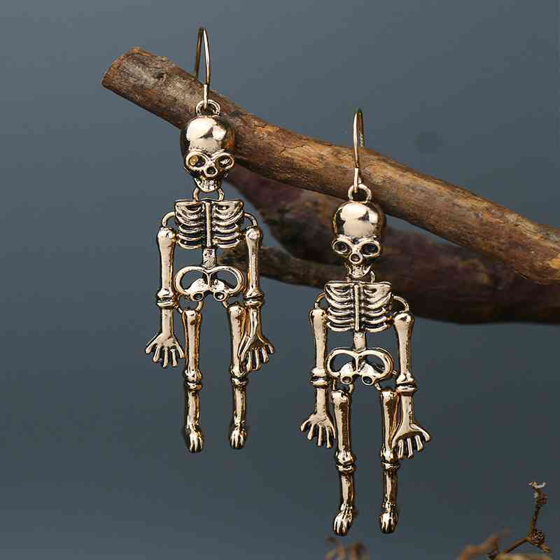 Skeleton Alloy Earrings - Trendsi - Flyclothing LLC