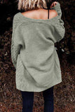 Open Front Dropped Shoulder Cardigan with Pockets - Trendsi - Flyclothing LLC