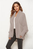 Open Front Batwing Sleeve Cardigan - Trendsi