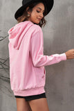 Dropped Shoulder Kangaroo Pocket Hoodie - Trendsi