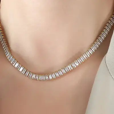 Titanium Steel Gold-Plated Necklace - Trendsi - Flyclothing LLC