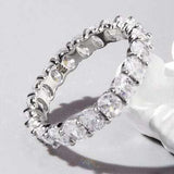 Inlaid Zircon 925 Sterling Silver Ring - Trendsi - Flyclothing LLC