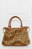 Animal Print Brushed Weekender Bag - Trendsi