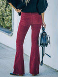 High Waist Bootcut Pants - Trendsi - Flyclothing LLC