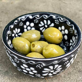 Set of 2 Encantada Handmade Pottery Appetizer & Dip Bowl, Ink - Encantada