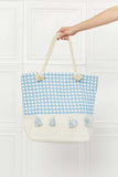 Justin Taylor Picnic Date Tassle Tote Bag - Trendsi - Flyclothing LLC