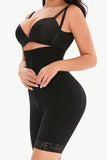 Full Size Lace Detail Zip-Up Under-Bust Shaping Bodysuit - Trendsi