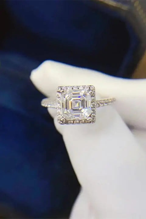 2 Carat Moissanite 925 Sterling Silver Ring - Trendsi - Flyclothing LLC