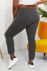 Blumin Apparel Full Size Easy Living Ribbed Joggers - Trendsi - Flyclothing LLC