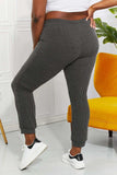 Blumin Apparel Full Size Easy Living Ribbed Joggers - Trendsi - Flyclothing LLC