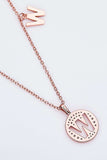 Moissanite U to Z Pendant Necklace - Trendsi - Flyclothing LLC