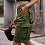 Denim Cargo Shorts with Pockets - Trendsi - Flyclothing LLC
