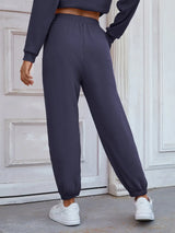 Elastic Waist Joggers with Pockets - Trendsi - Flyclothing LLC