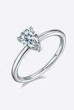 1 Carat Moissanite 925 Sterling Silver Solitaire Ring - Trendsi - Flyclothing LLC