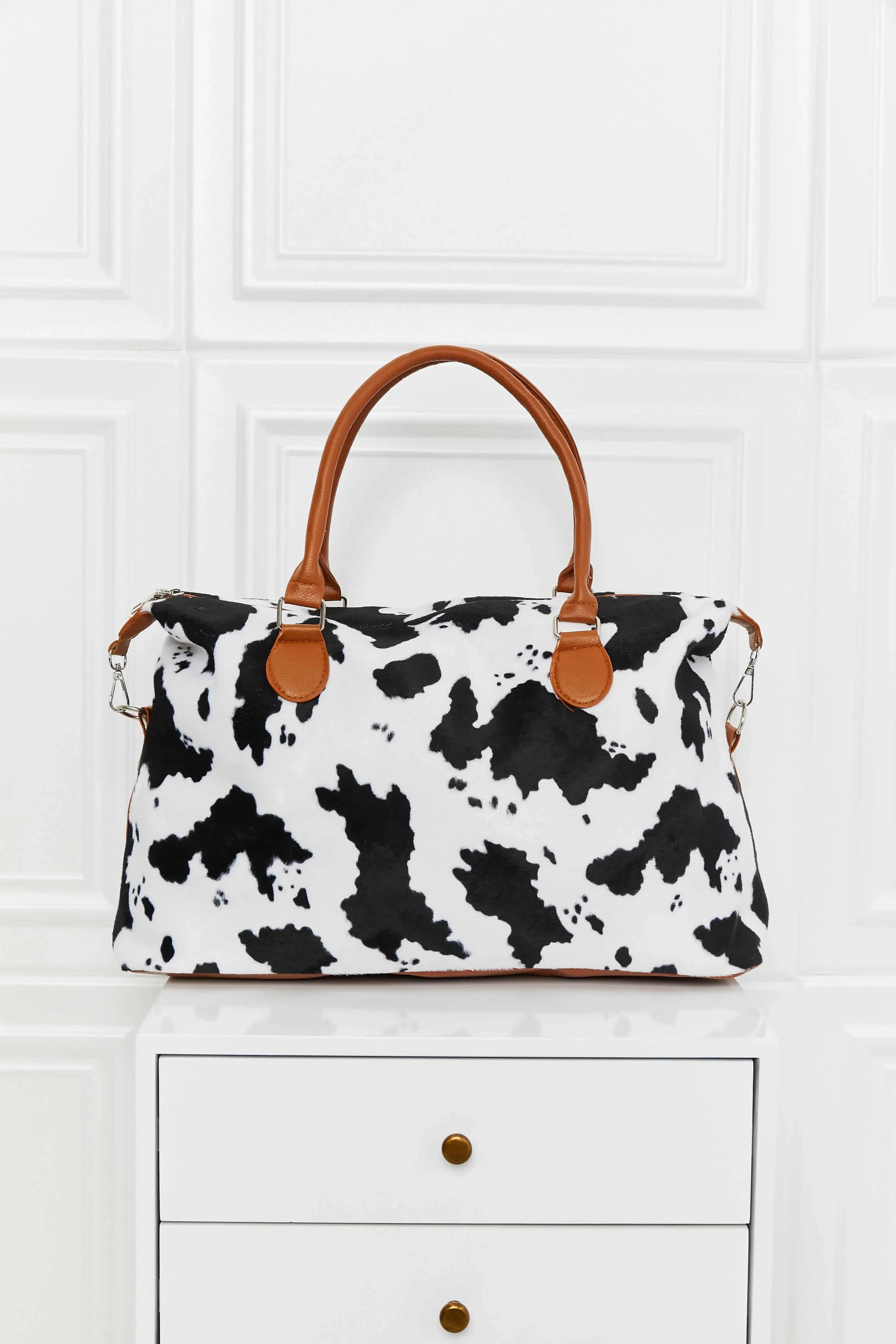 Animal Print Brushed Weekender Bag - Trendsi - Flyclothing LLC